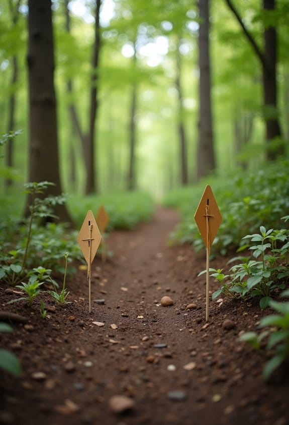 ground markers for positioning