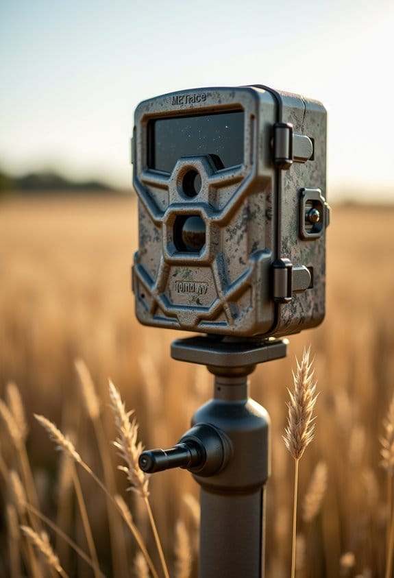 mount cameras in fields