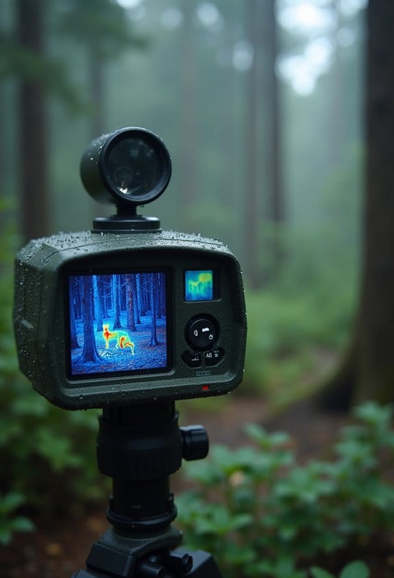 rain diminishes infrared clarity