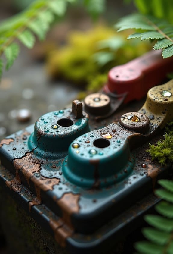 signs of battery water damage